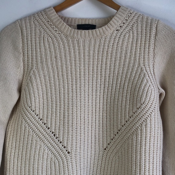 J Crew Wool Cream Sweater - Picture 3 of 6